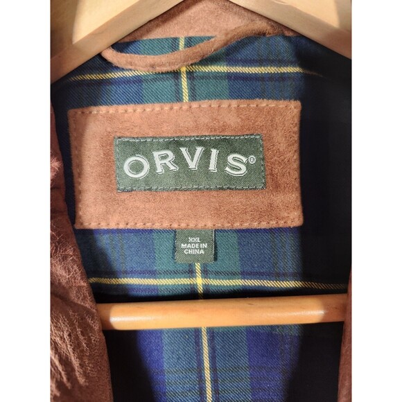 Orvis Rivington Suede Leather Jacket XXL Barn Coat MENS - Picture 5 of 16